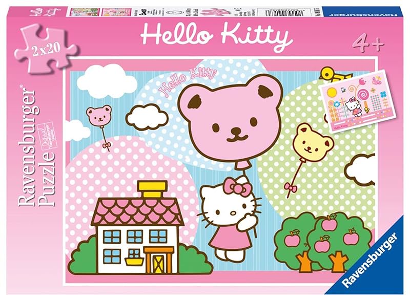 Ravensburger 09167 - Hello Kitty hebt ab - 2 x 20 Teile Puzzle